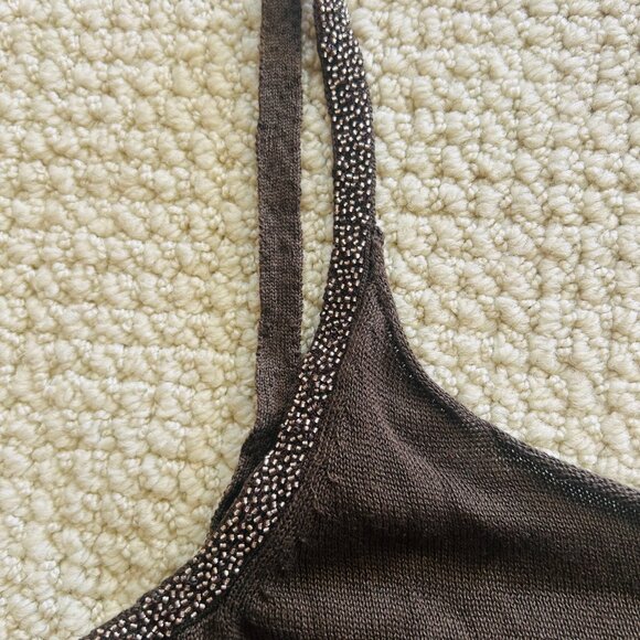 Sexy NWT Vintage Beaded Backless Top by Nicholas K - Picture 2 of 6